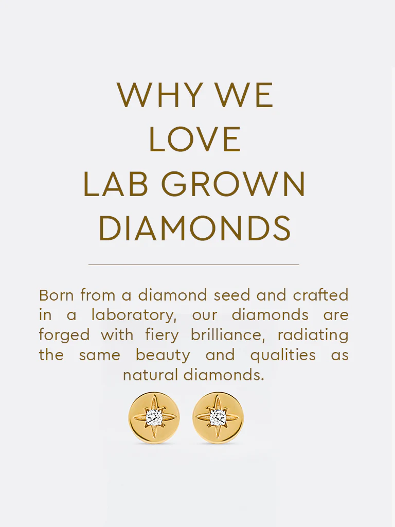 Yellow Lab Diamond Star Disc Earrings - Image 5
