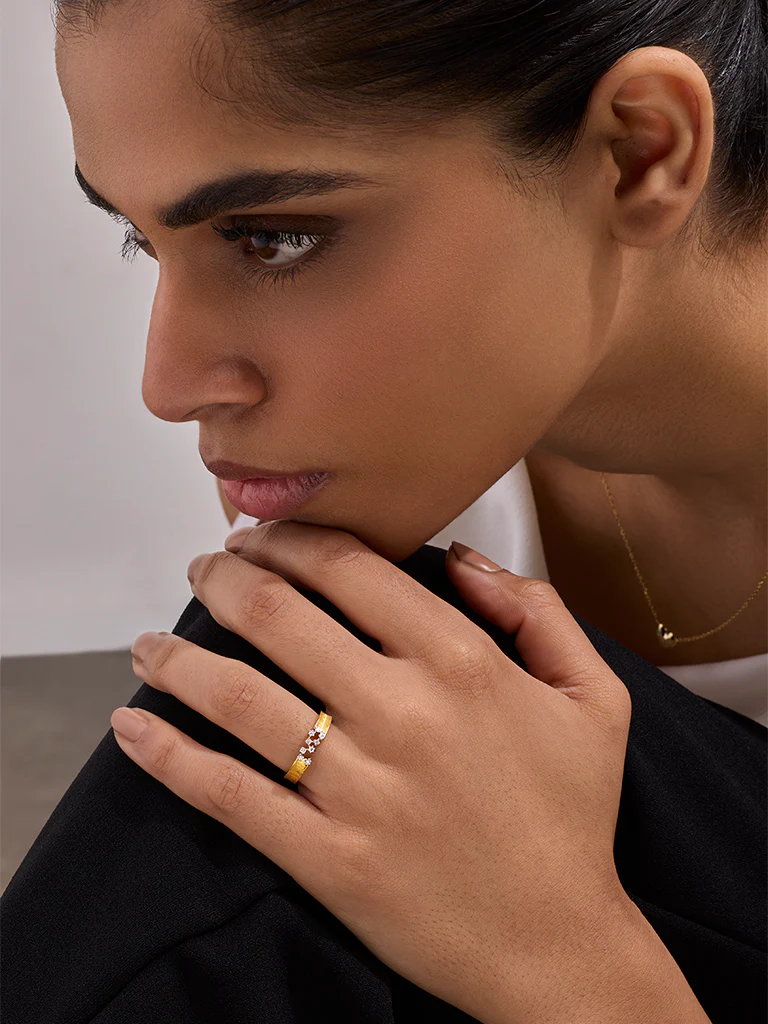 Yellow Lab Diamond Stardust Ring