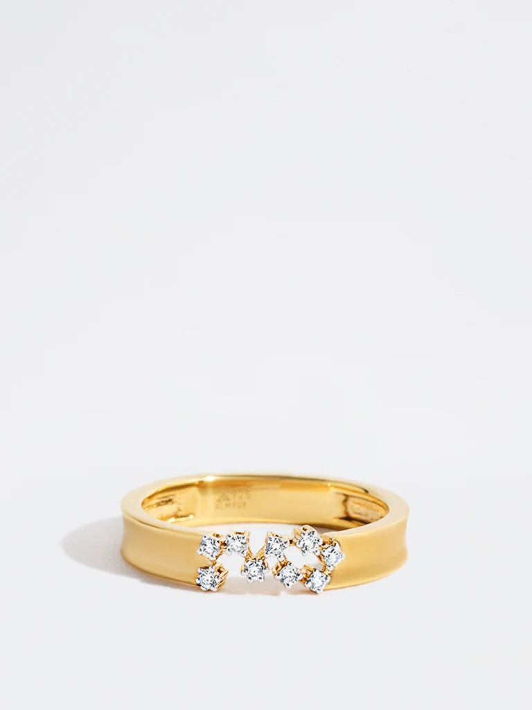 Yellow Lab Diamond Stardust Ring - Image 2