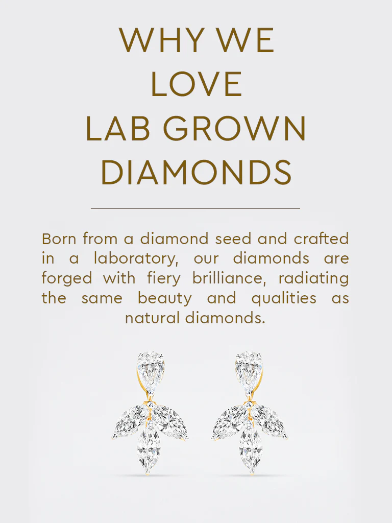 Lab Diamond Drop Earrings - Image 5
