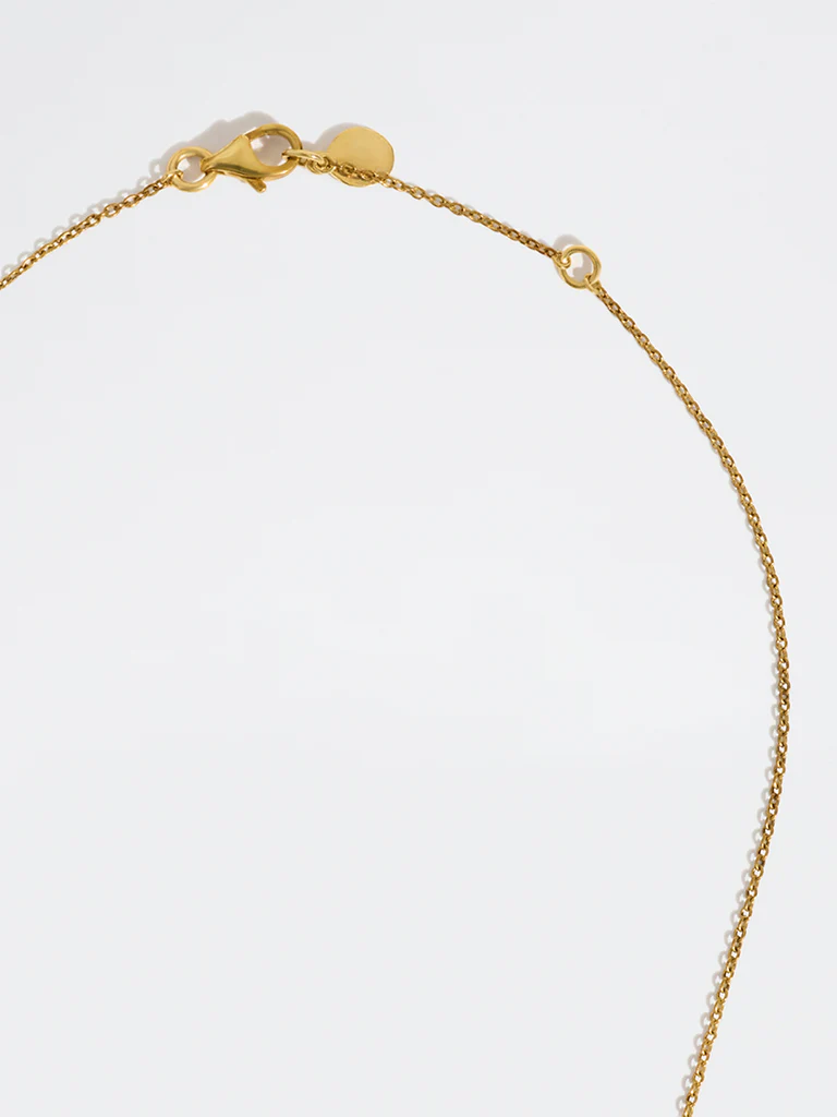 Oval Pave Solitaire Lab Diamond Necklace - Image 4
