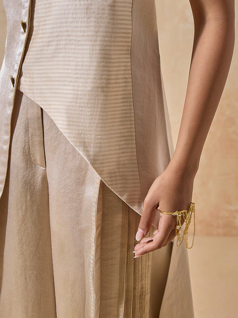 Asymmetrical Cream Top - Image 4