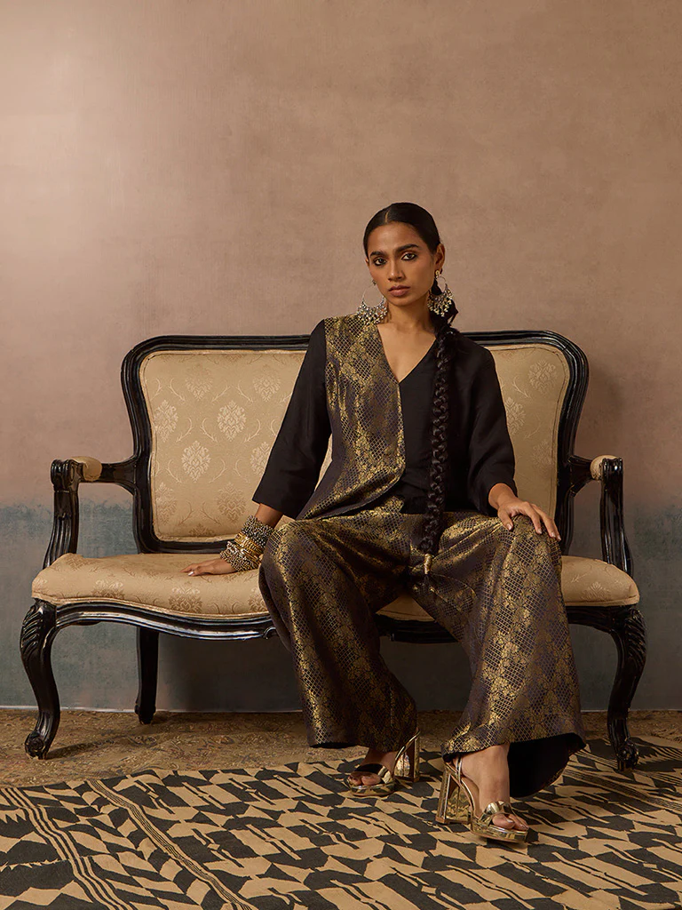 Brocade Black Co-ord Set