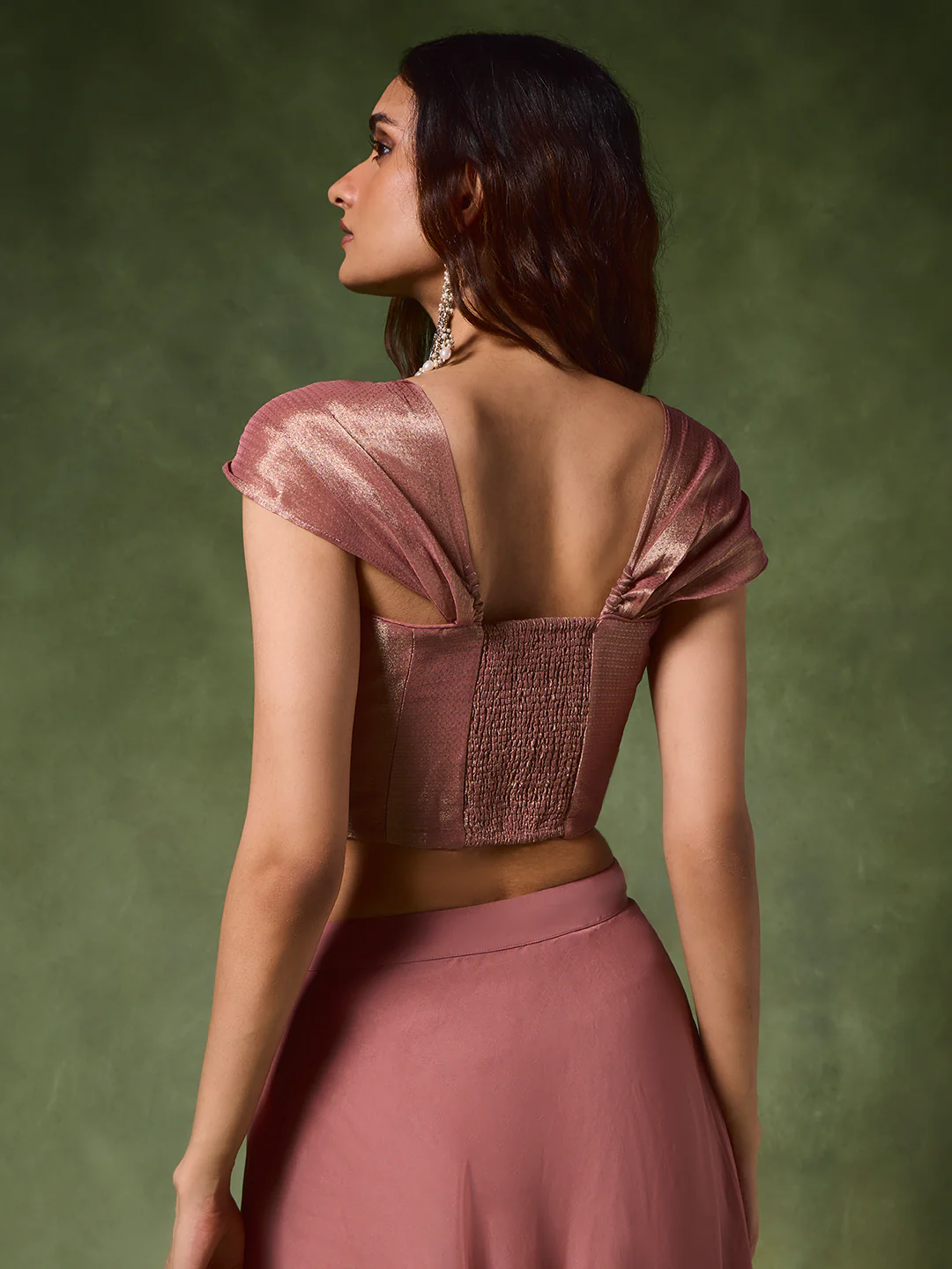 Corset-Style Blouse – Pink - Image 4