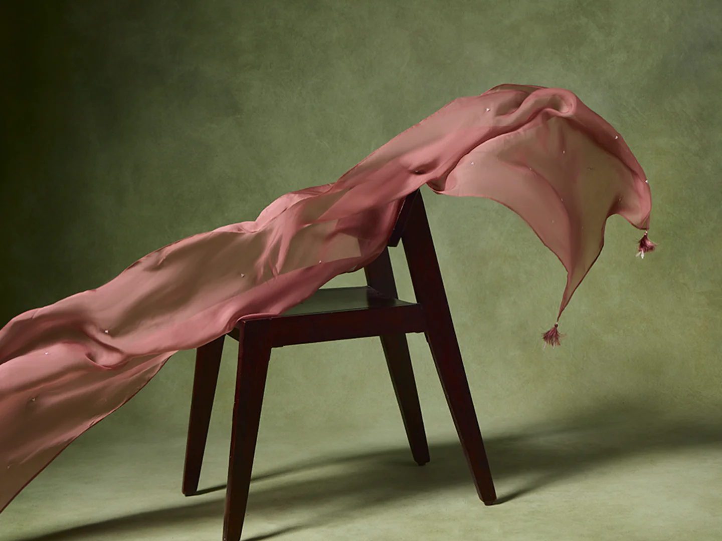 Embellished Dupatta – Pink - Image 3