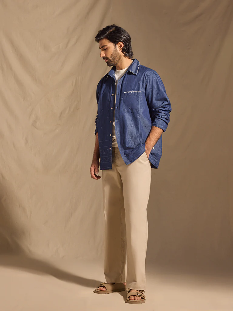 Embroidered Shirt - Blue - Image 2