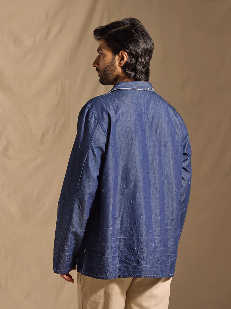 Embroidered Shirt - Blue - Image 5