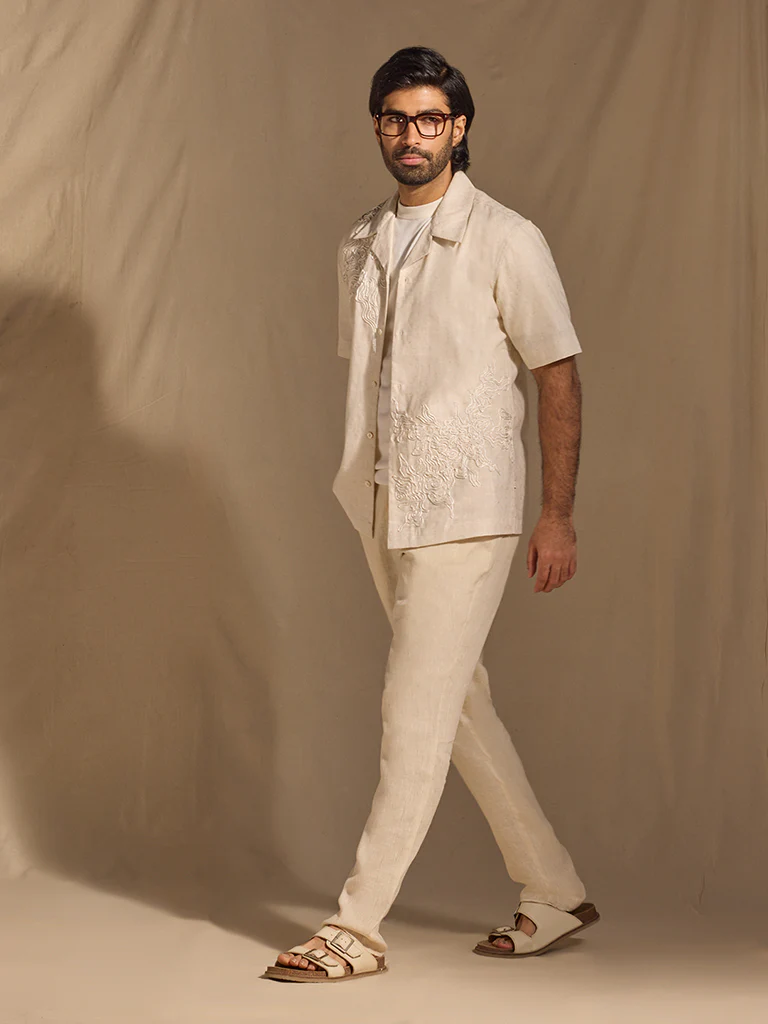 Embroidered Shirt - Off-White - Image 2