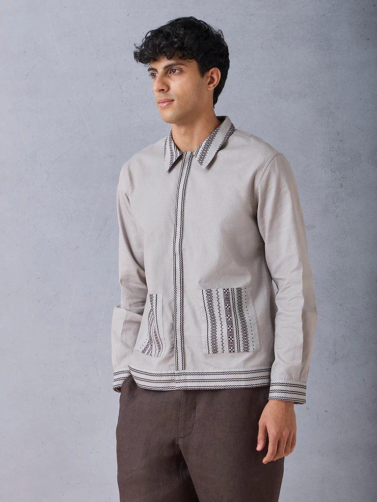Printed Grey Shirt - Image 2