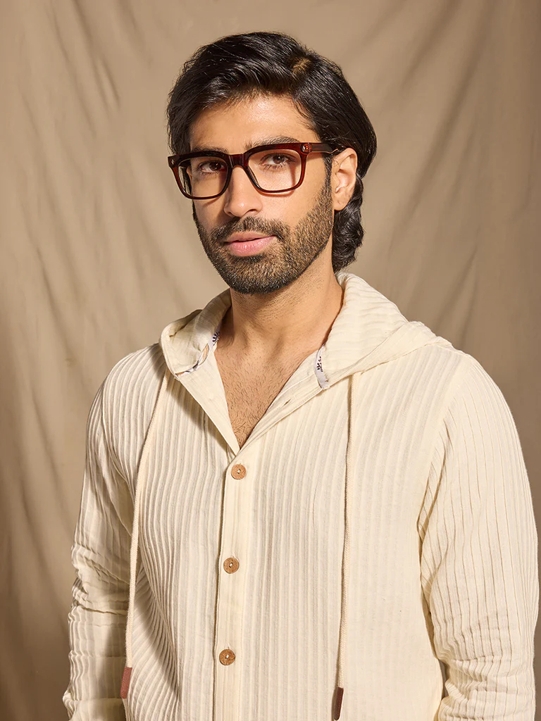Ribbed Textured Jacket - Beige - Image 3