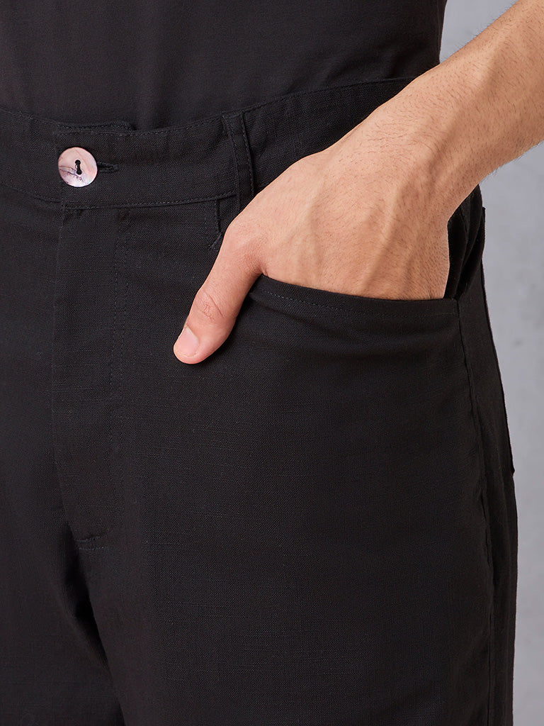 Solid Black Trousers - Image 2