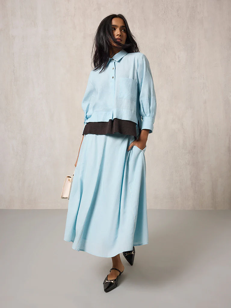 Solid Light Blue Shirt - Image 2