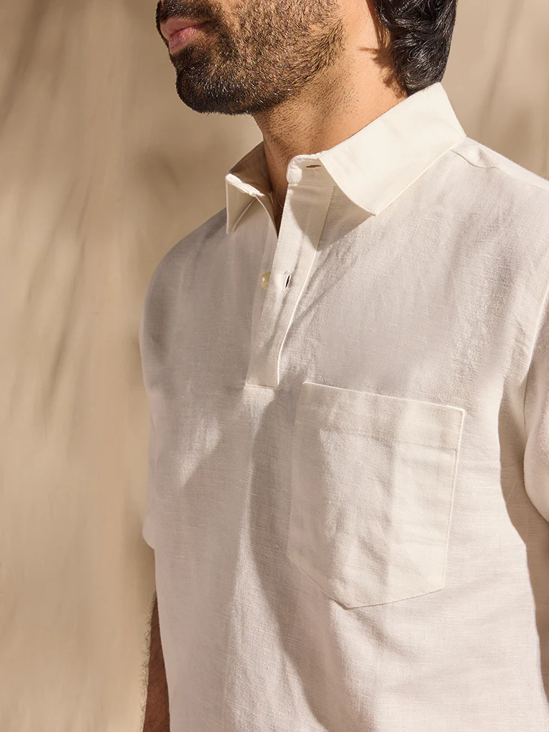 Solid Shirt - White - Image 3