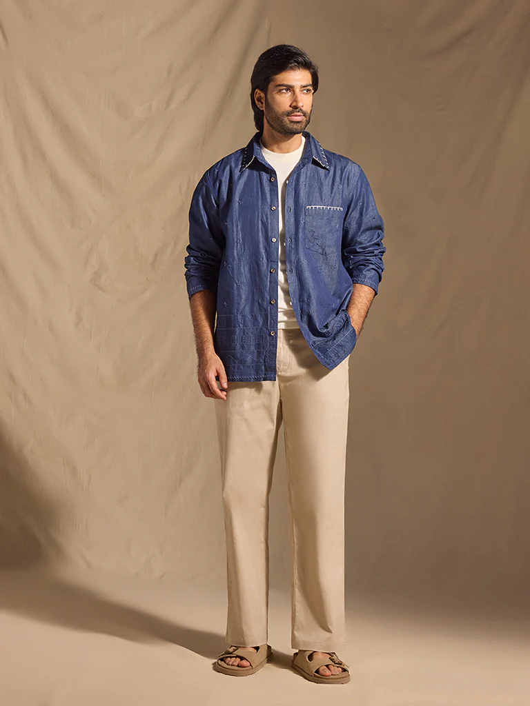 Solid Trousers - Beige - Image 2