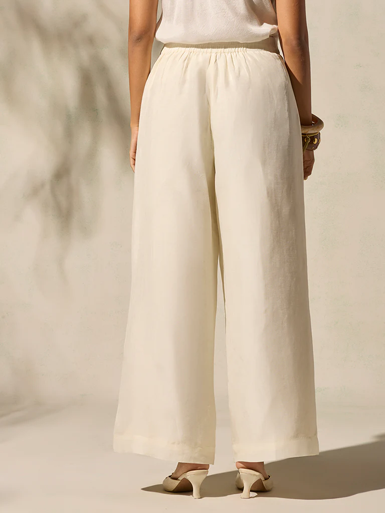 Straight-Leg Pants - Ivory - Image 4