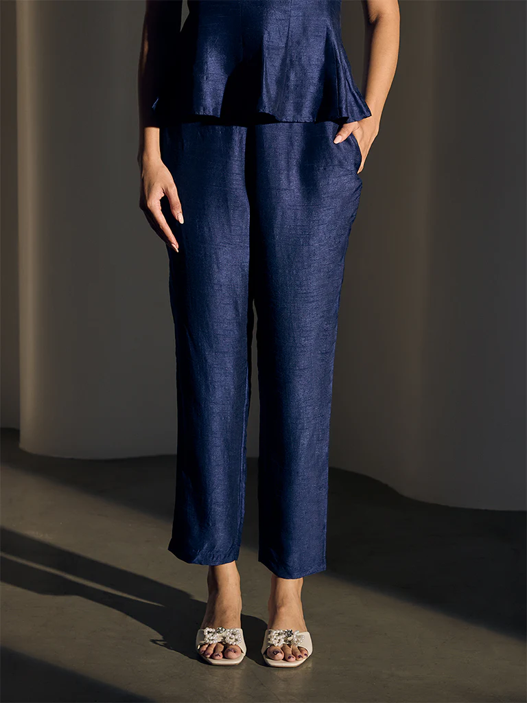 Tapered Pants - Navy
