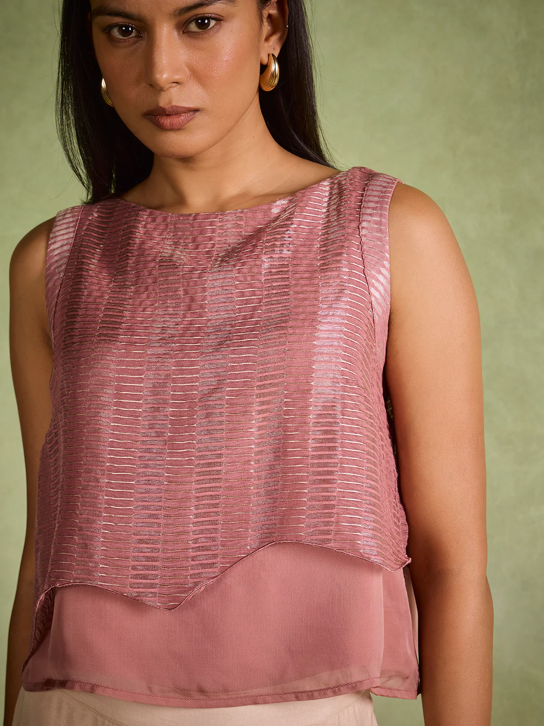 Textured Top – Pink - Image 3