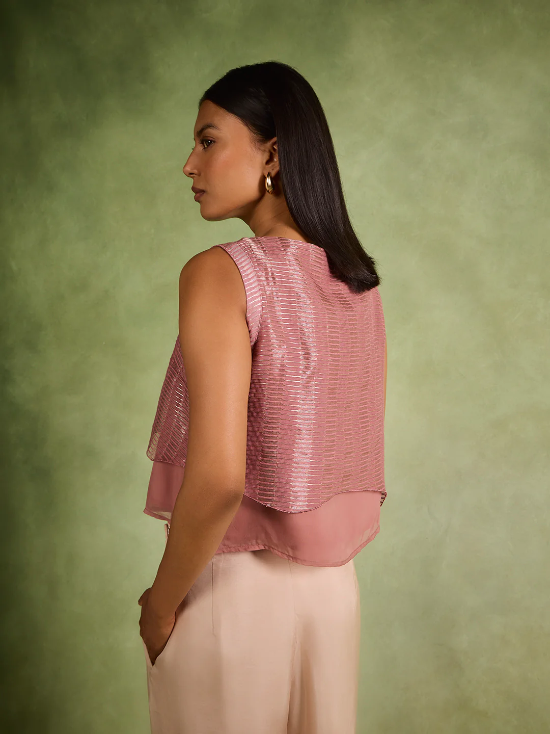 Textured Top – Pink - Image 4