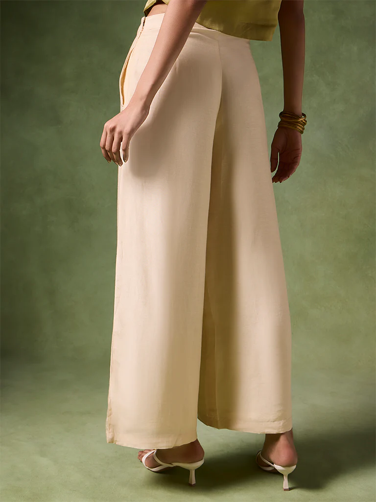 Wide-Leg Pants – Ivory - Image 4