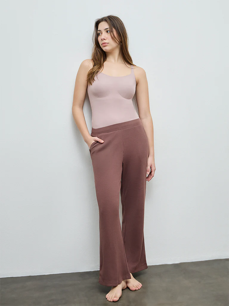 Wunderlove Beige Invisible Cotton-Blend Camisole