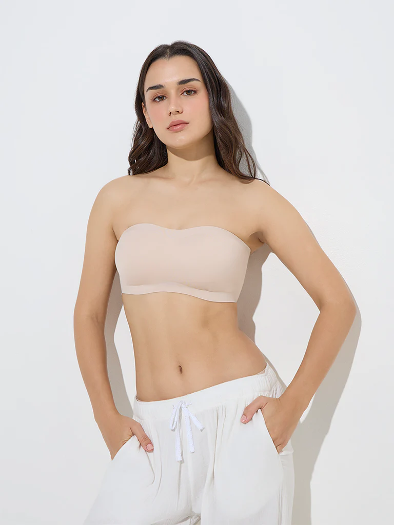 Wunderlove Beige Invisible Supergrip Padded Bra