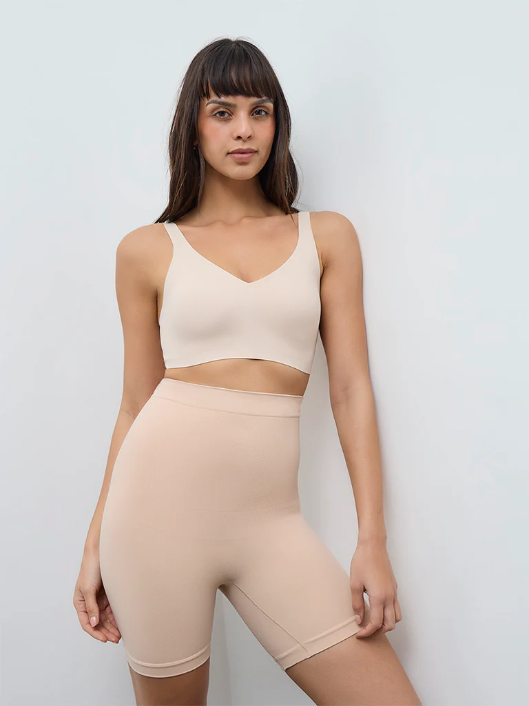 Wunderlove Beige Seam-Free Shapewear Briefs