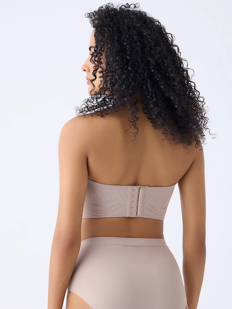 Wunderlove Beige Shadow Sculpt Padded Bandeau Bra - Image 4