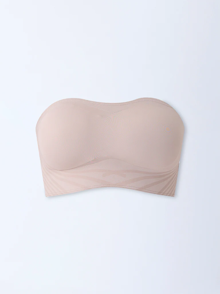 Wunderlove Beige Shadow Sculpt Padded Bandeau Bra - Image 6