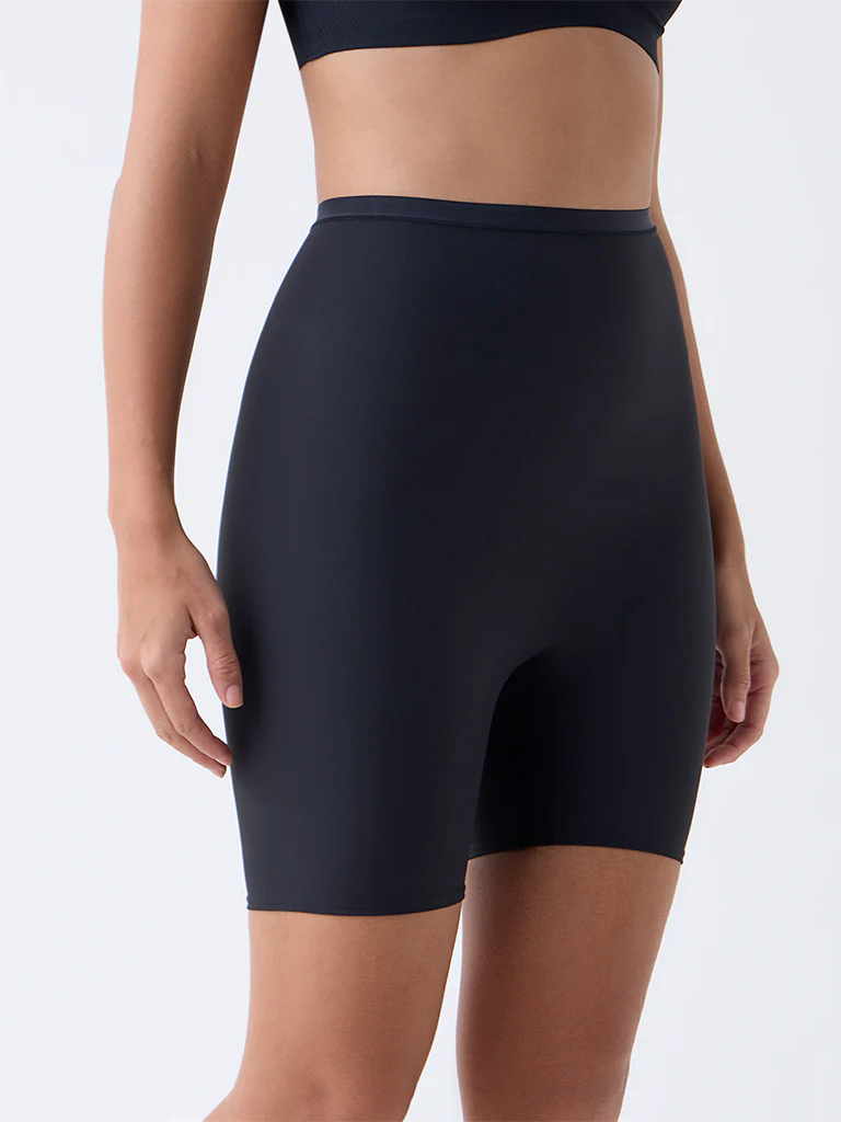 Wunderlove Black Comfort Light Control Shaping Long Pants - Image 2