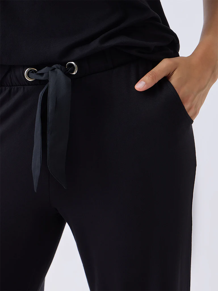 Wunderlove Black High-Rise Pants - Image 3