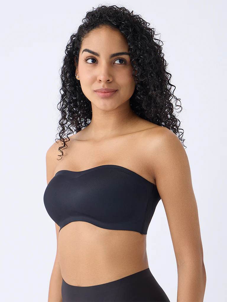 Wunderlove Black Invisible Supergrip Padded Bra - Image 2