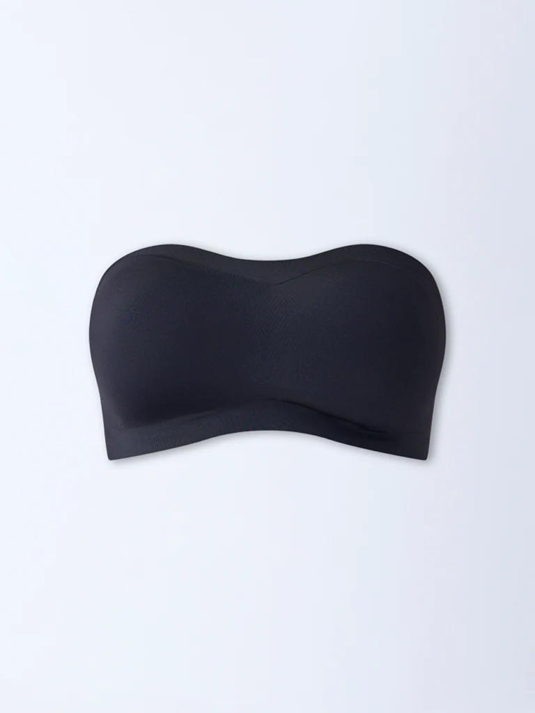 Wunderlove Black Invisible Supergrip Padded Bra - Image 5