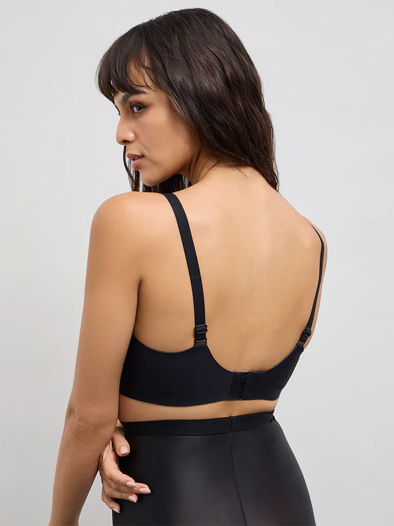 Wunderlove Black Sling Support Padded Bra - Image 4