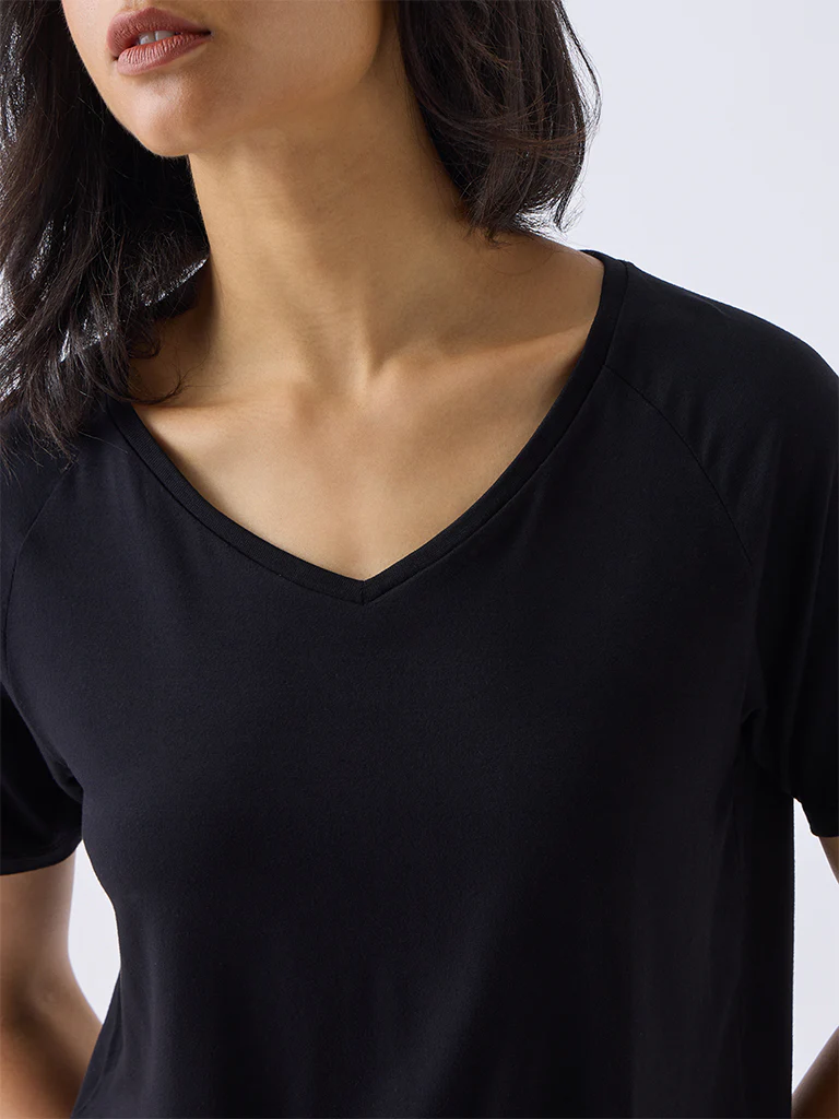 Wunderlove Black Solid Top - Image 3