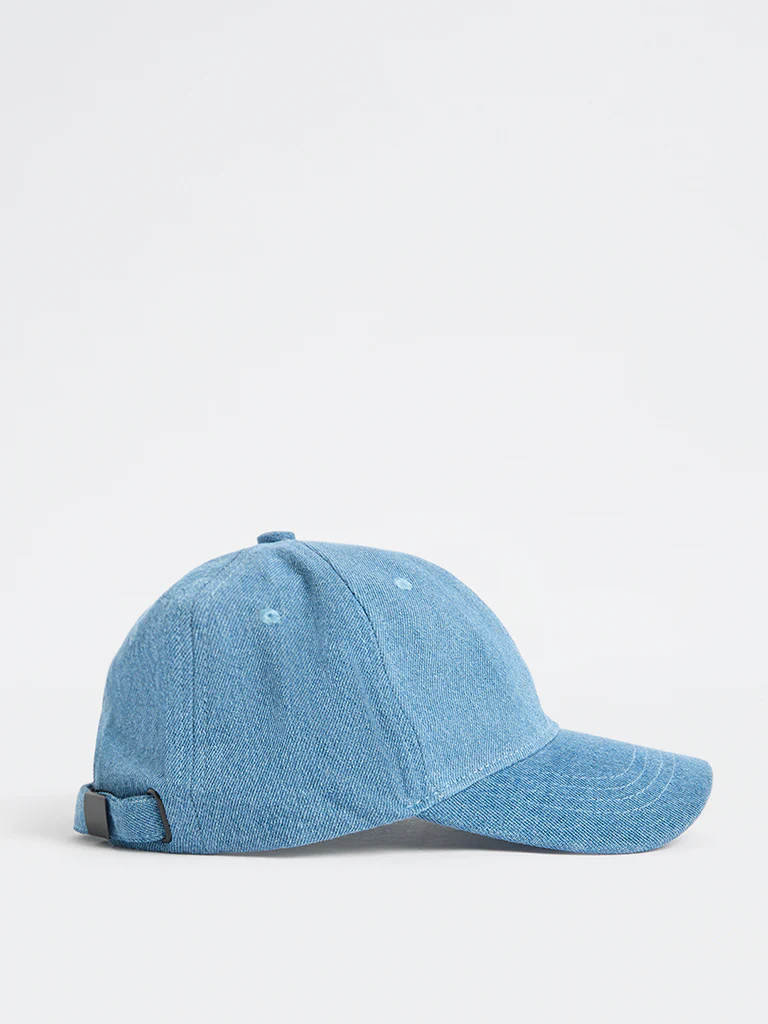 Wunderlove Blue Denim Bucket Hat - Image 2