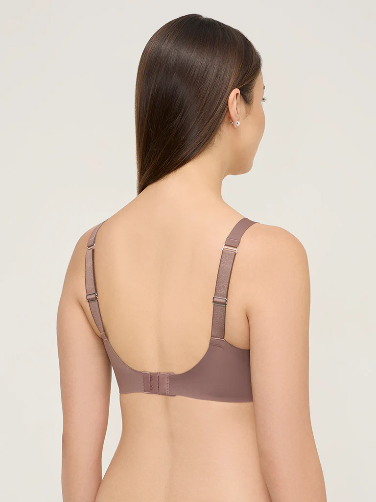 Wunderlove Brown Invisible Padded Bra - Image 5