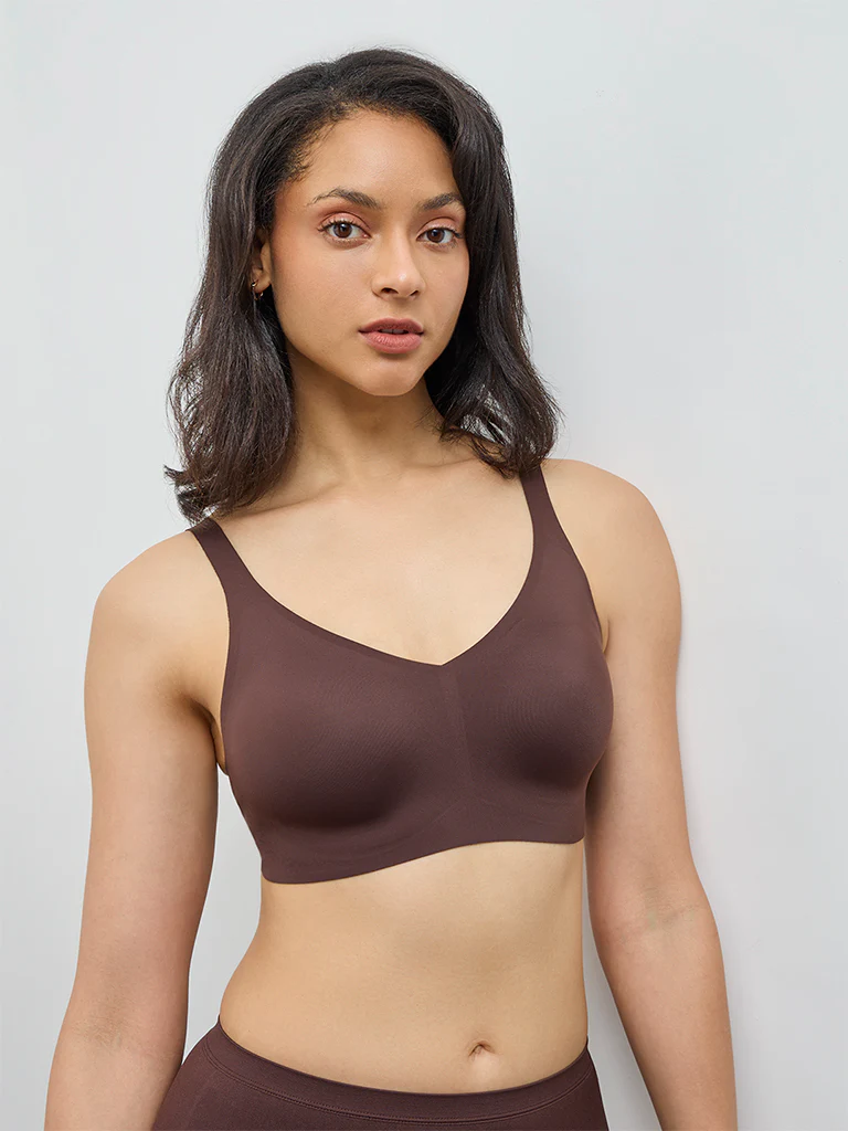 Wunderlove Brown Invisible Padded Bra - Image 2