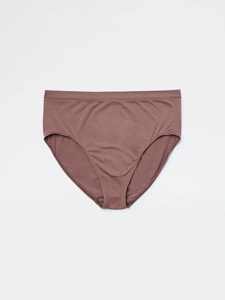 Wunderlove Brown Seam-Free Full Briefs