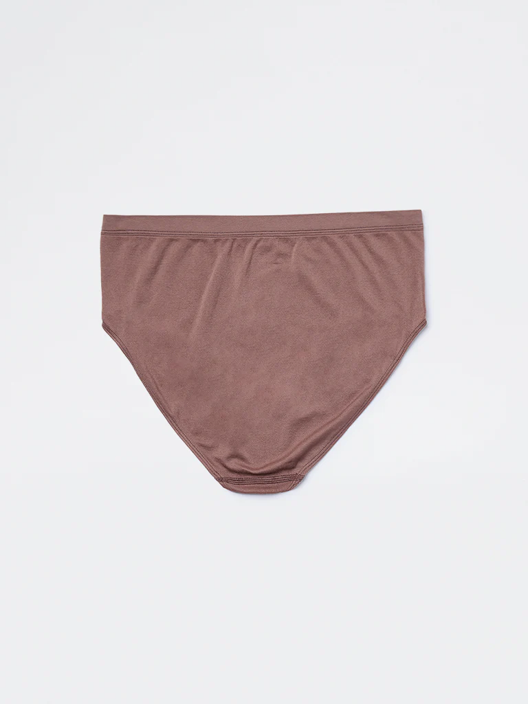 Wunderlove Brown Seam-Free Full Briefs - Image 2