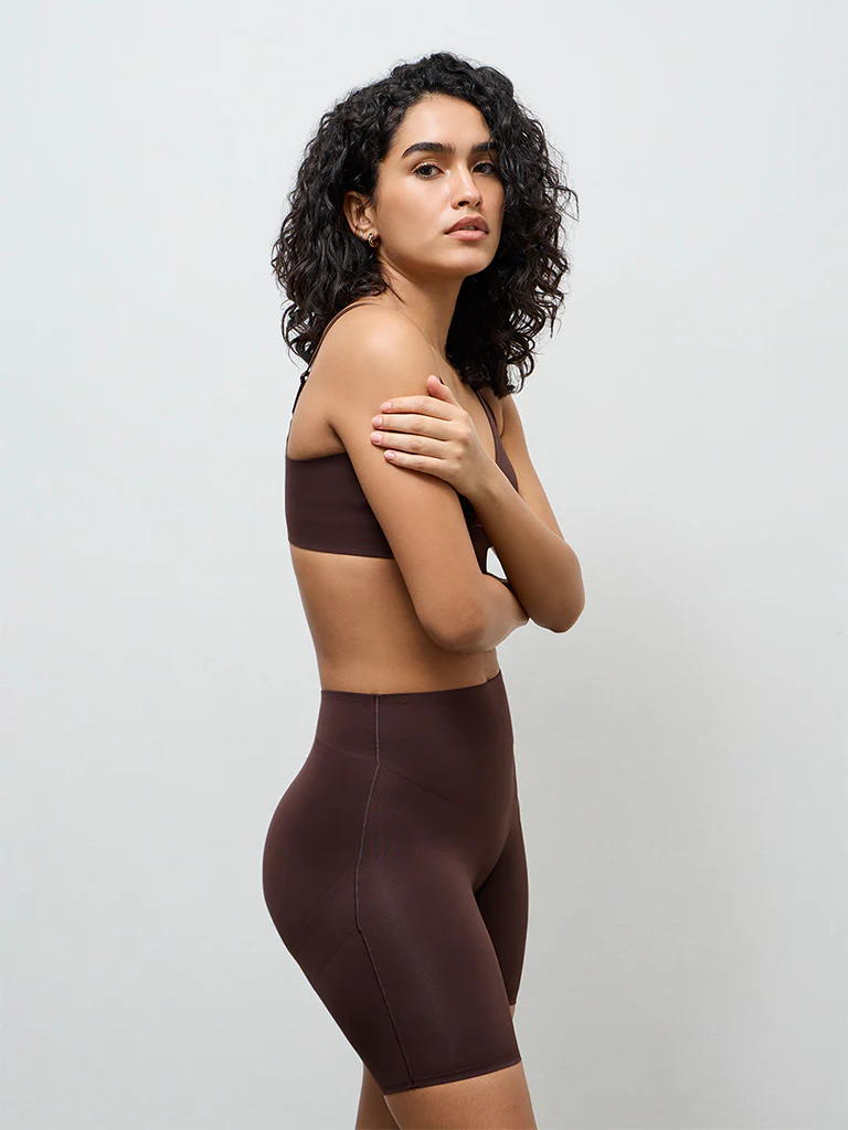 Wunderlove Dark Brown High-Rise Fygure Shaping Longpant