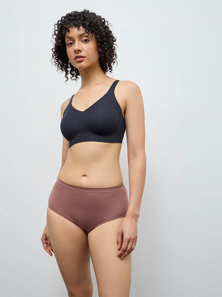 Wunderlove Dark Brown Seamfree Full Briefs