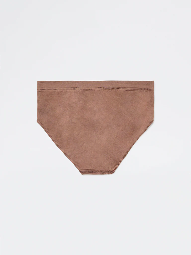Wunderlove Dark Brown Seamfree Full Briefs - Image 6
