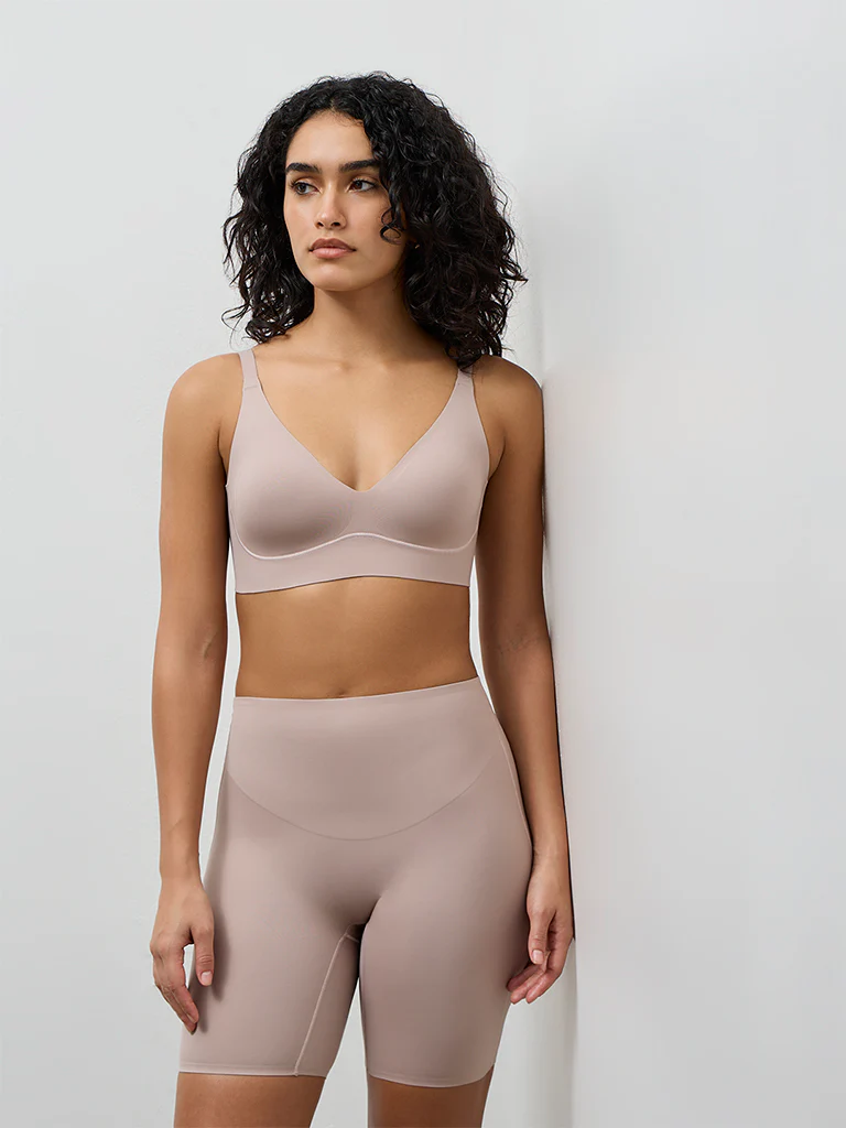 Wunderlove Dusty Beige High-Rise Fygure Shaping Longpant