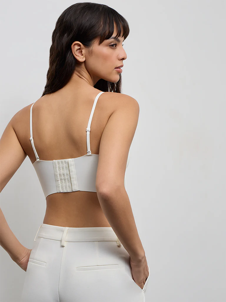 Wunderlove Ivory Padded Bandeau Shapewear Bra - Image 4