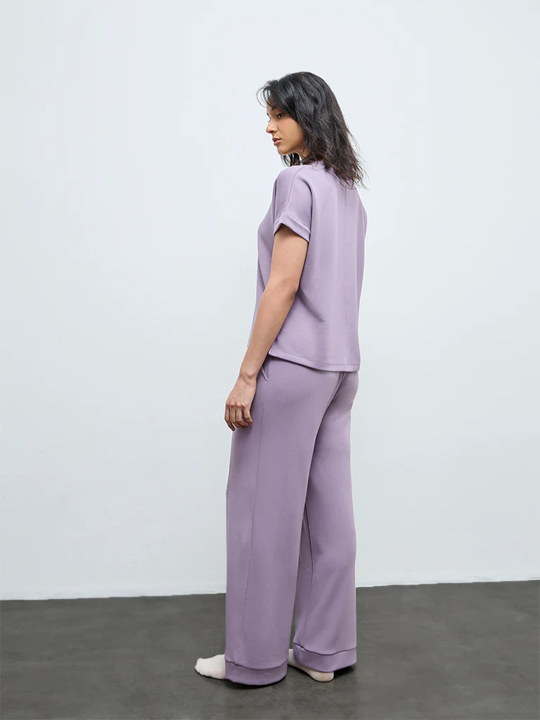 Wunderlove Lavender High-Rise Pants - Image 4