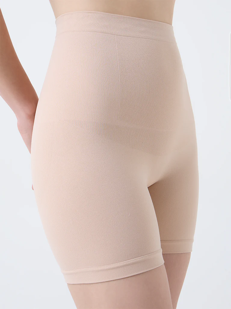 Wunderlove Light Beige Seamfree Shapewear Shorts - Image 3