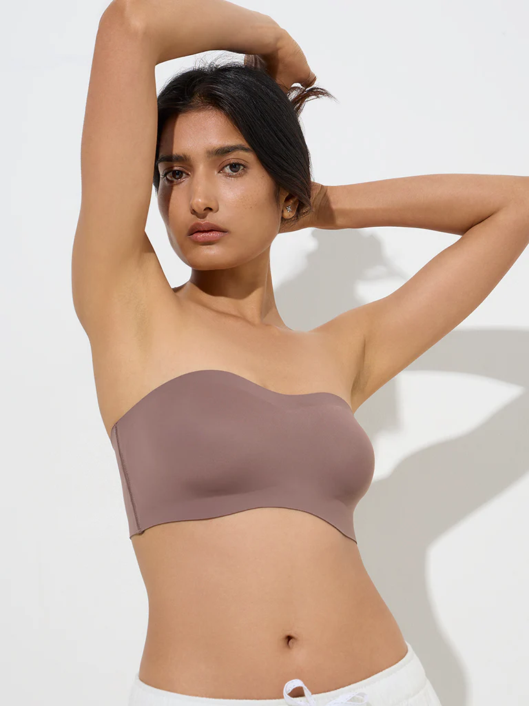 Wunderlove Light Brown Invisible Supergrip Strapless Bra - Image 2