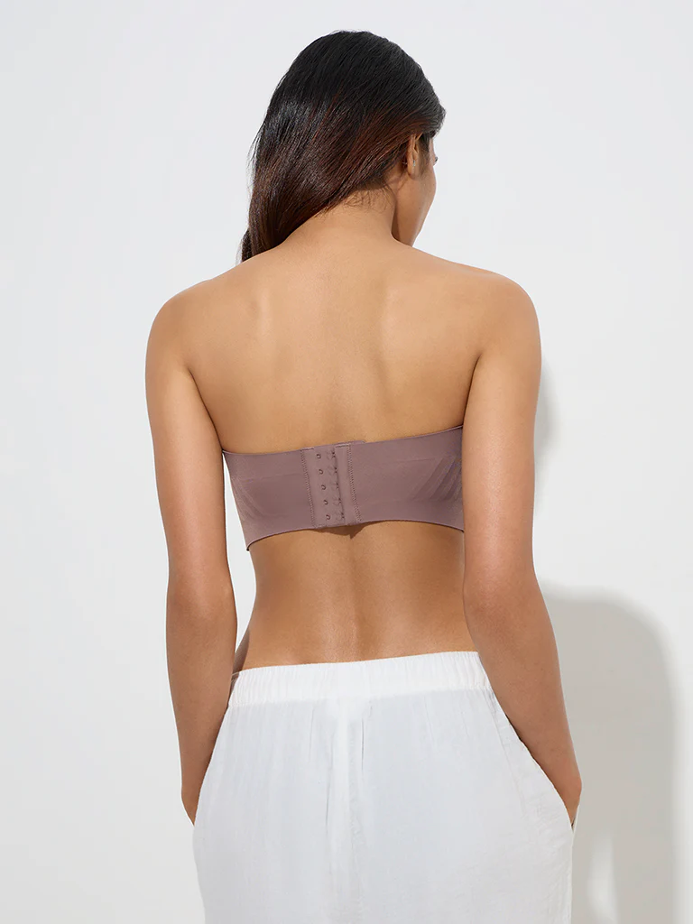 Wunderlove Light Brown Invisible Supergrip Strapless Bra - Image 4