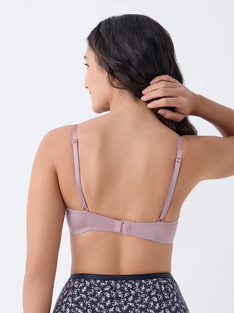 Wunderlove Mauve Padded Bra - Pack of 2 - Image 4
