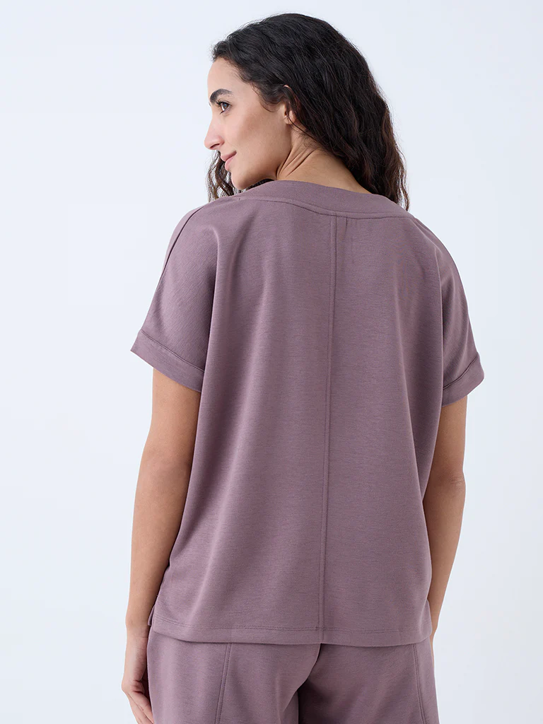 Wunderlove Mauve Solid Top - Image 4